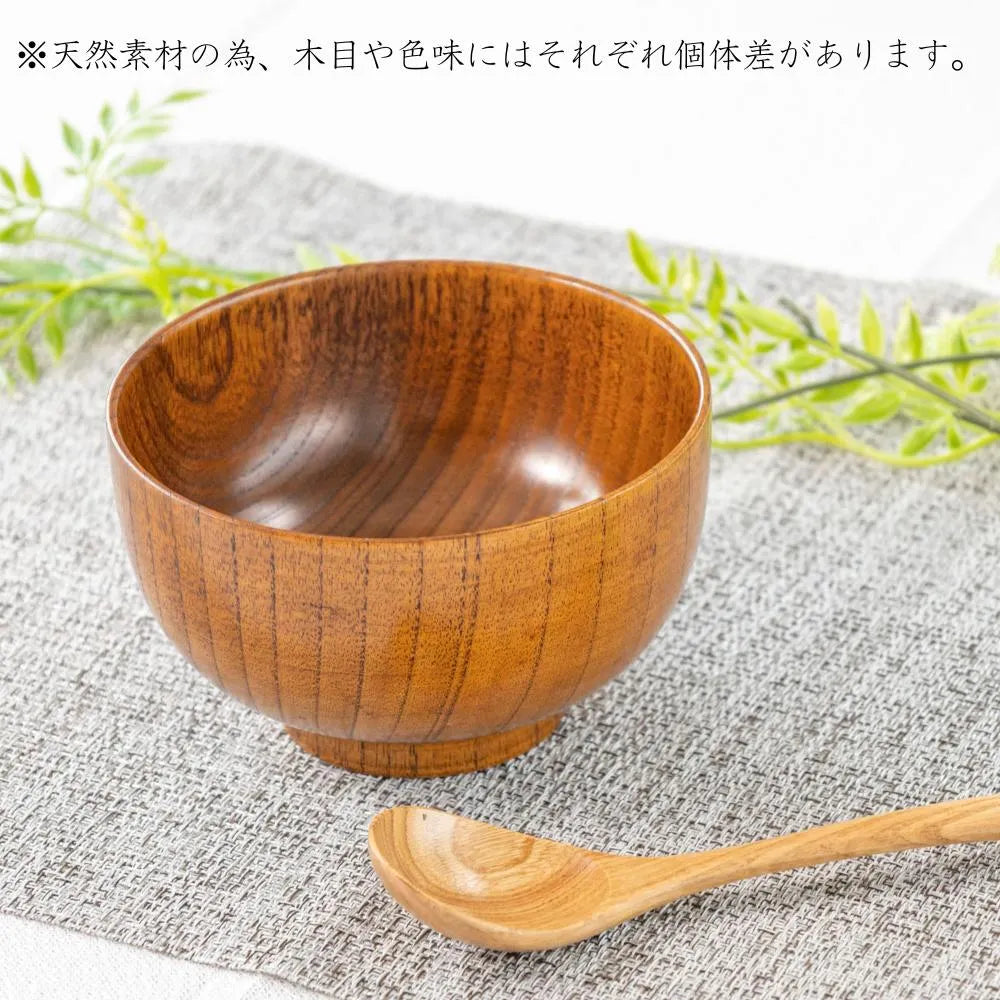 角田清兵衛商店 大丼 丼ぶり 木製 ナツメ材 ナノコート 食洗機対応 箱入 お椀 和食 軽い 割れにくい ナチュラル ラーメン