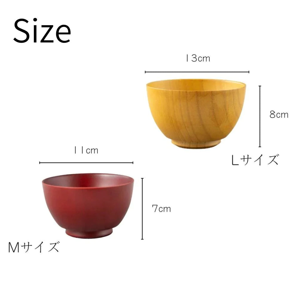 角田清兵衛商店 グリップボール スープボウル 選べる2サイズ 2カラー ナチュラル ブラウン ナツメ材 ナノコート 食洗機対応 箱入