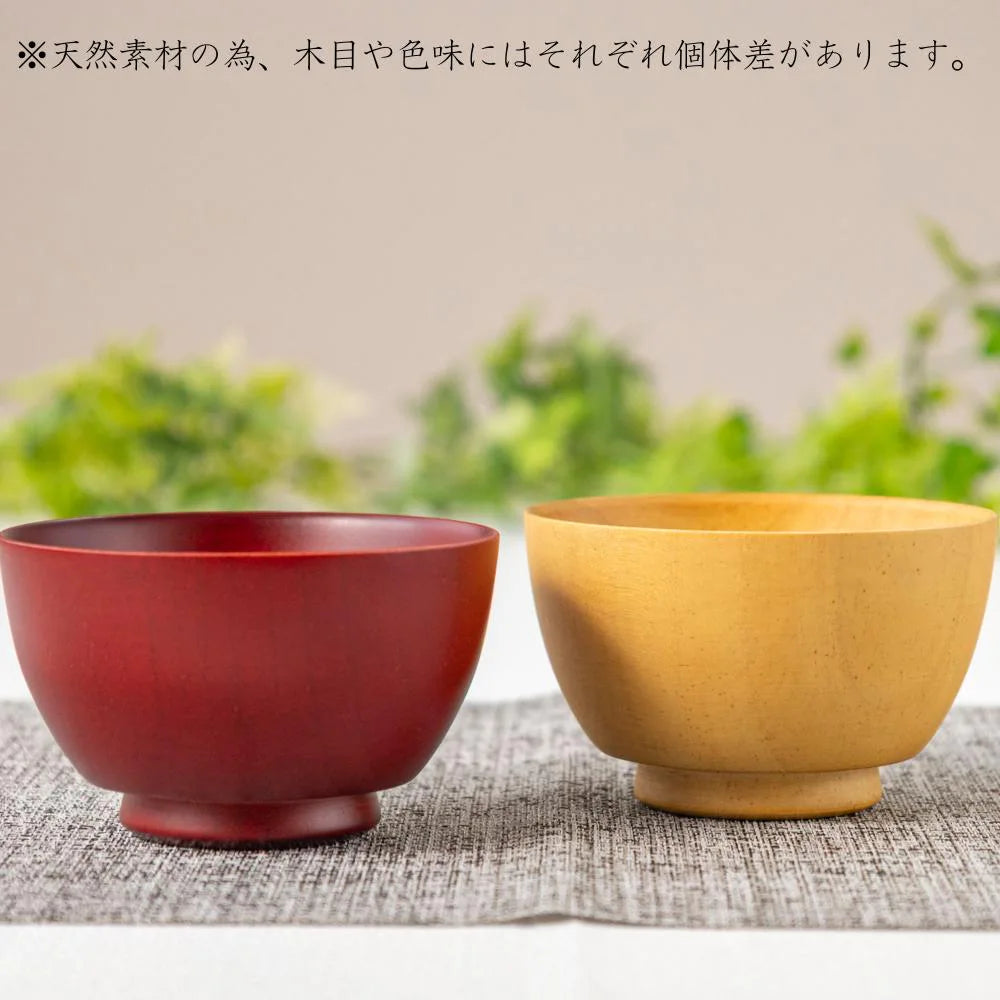 角田清兵衛商店 グリップボール スープボウル キッズ Sサイズ 190ml ナチュラル ブラウン ナツメ材 ナノコート 食洗機対応 箱入  ベビー お祝い 木製