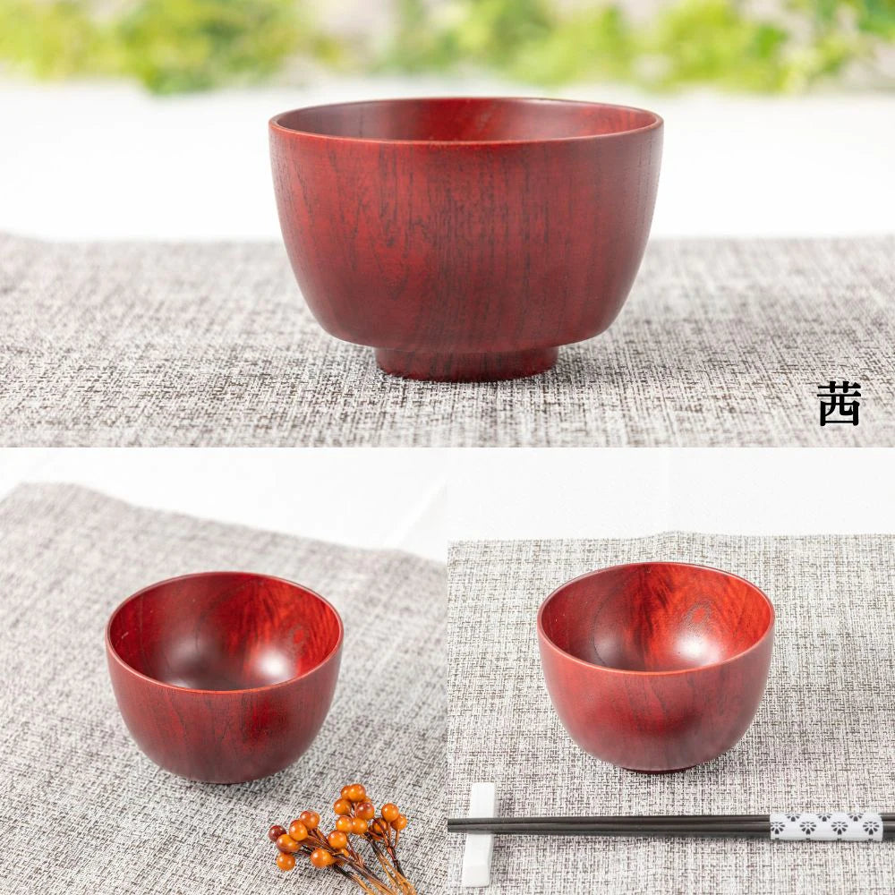 角田清兵衛商店 グリップボール スープボウル 茜 墨 直径11×7㎝ 290ml ナツメ材 ナノコート 食洗機対応 箱入