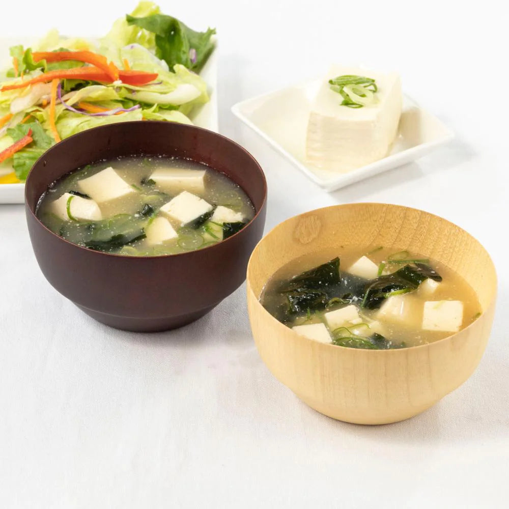角田清兵衛商店 DS スープボウル 選べる2サイズ ナチュラル ダークブラウン ナツメ材 ナノコート 食洗機対応 箱入 お椀 デザートボウル ミニ丼