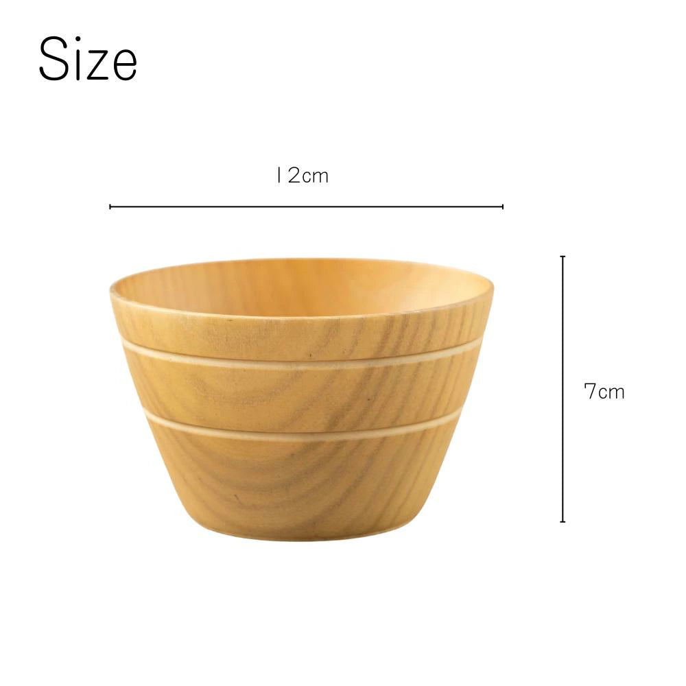 角田清兵衛商店 富士 フリーカップ  直径12×7㎝ 340ml ナチュラル ダークブラウン ナツメ材 ナノコート 食洗機対応 箱入 お椀 デザートボウル