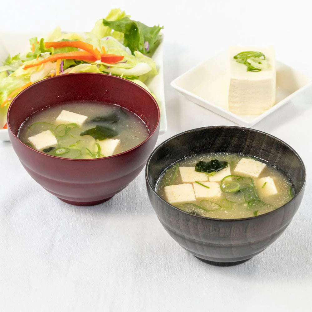 角田清兵衛商店 汁椀 お好み椀 茜 墨 ナツメ材 ナノコート 食洗機対応 箱入 お椀 和食 丼ぶり