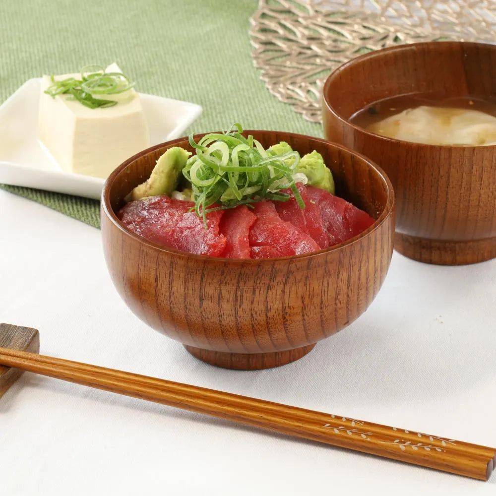 角田清兵衛商店 布袋 汁椀 木製 ナツメ材 ナノコート 食洗機対応 箱入 お椀 和食 ナチュラル 味噌汁 ギフト