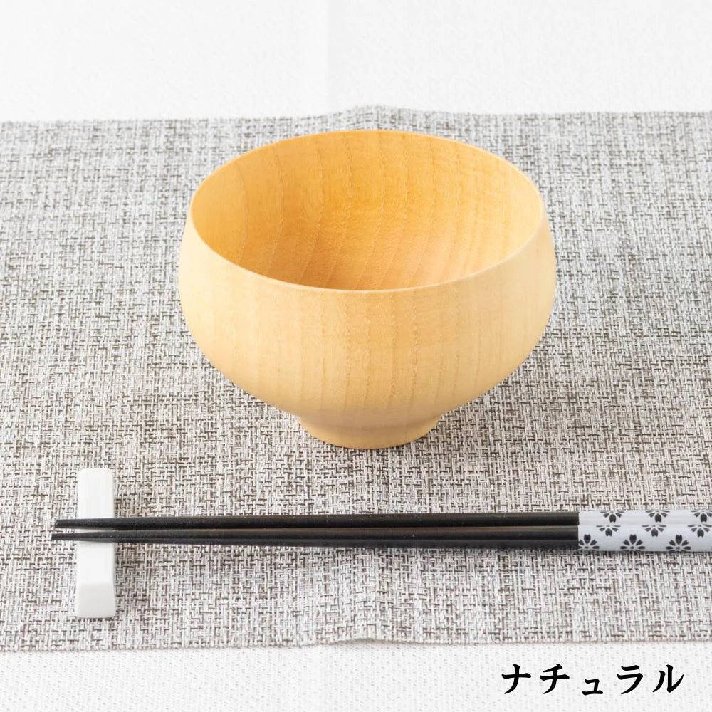 角田清兵衛商店 汁椀 B.C. TSUBO type1 直径12×7.8 cm 340ml ナツメ材 ナノコート 食洗機対応 箱入