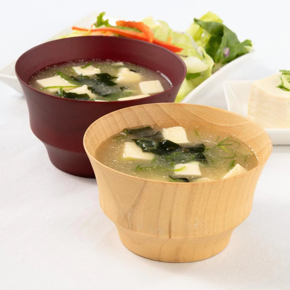 角田清兵衛商店 汁椀 B.C.HACHI type1 直径12×7㎝ 340ml ナツメ材 ナノコート 食洗機対応 箱入