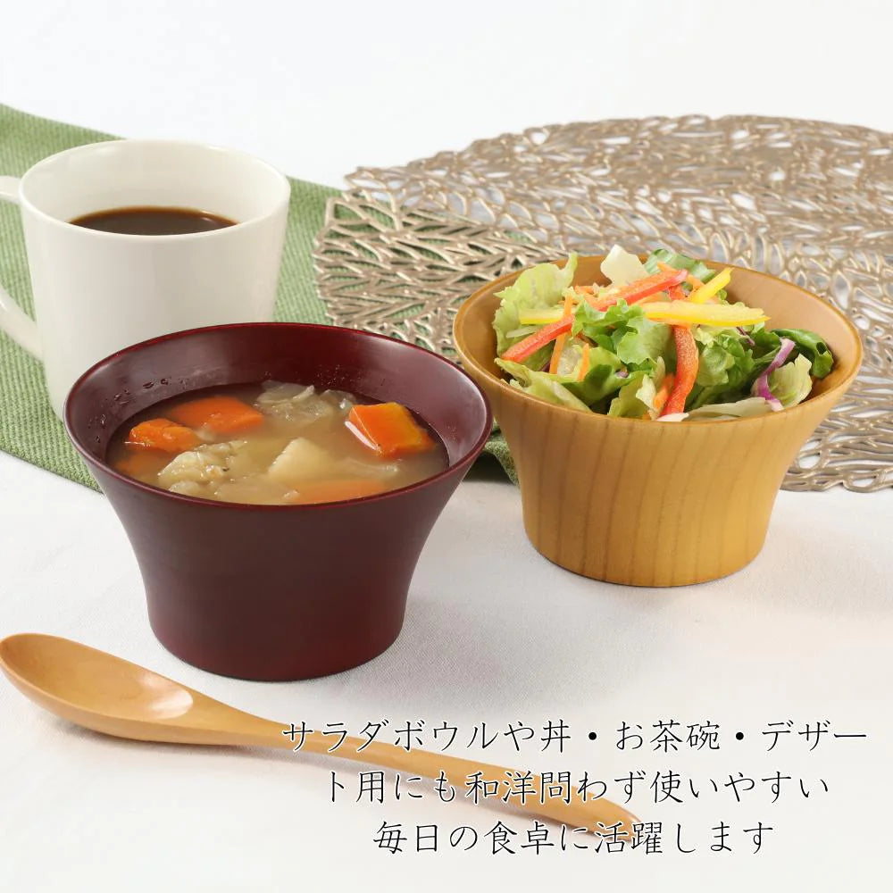 角田清兵衛商店 汁椀 B.C. KAME type1 直径13×7㎝ 340ml ナツメ材 ナノコート 食洗機対応 箱入