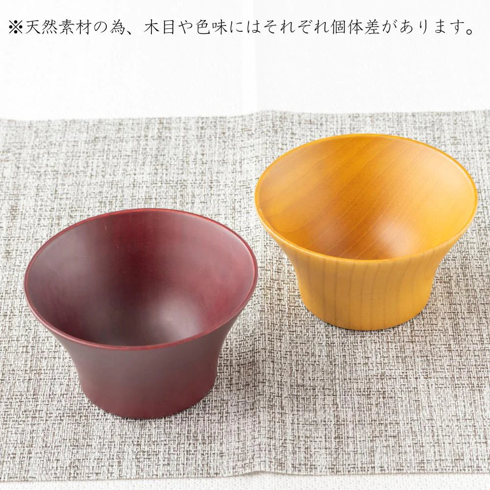 角田清兵衛商店 汁椀 B.C. KAME type1 直径13×7㎝ 340ml ナツメ材 ナノコート 食洗機対応 箱入