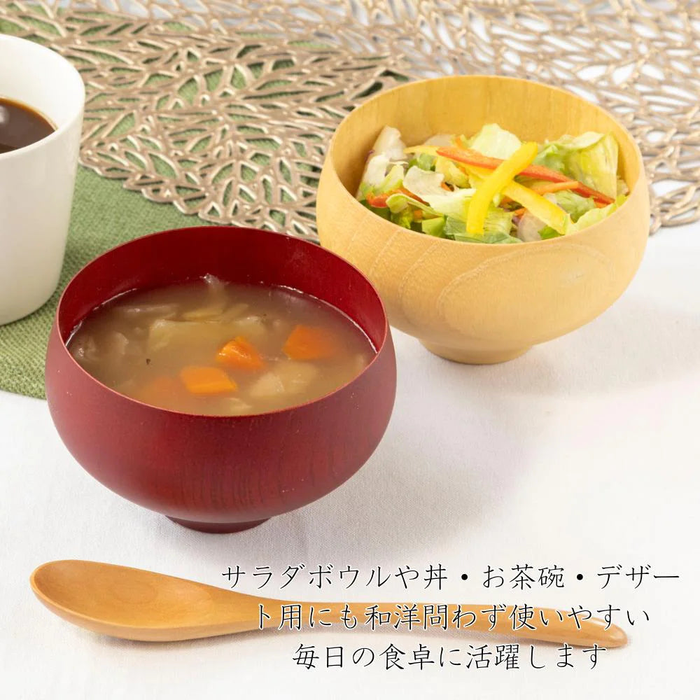 角田清兵衛商店 汁椀 B.C. KAME type2 直径12×7.5㎝ 350ml ナツメ材 ナノコート 食洗機対応 箱入