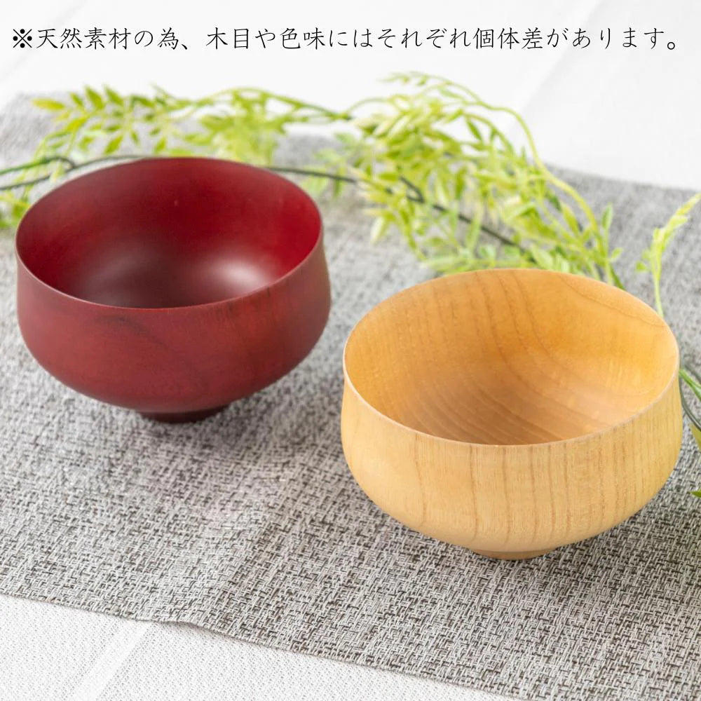 角田清兵衛商店 汁椀 B.C. KAME type2 直径12×7.5㎝ 350ml ナツメ材 ナノコート 食洗機対応 箱入