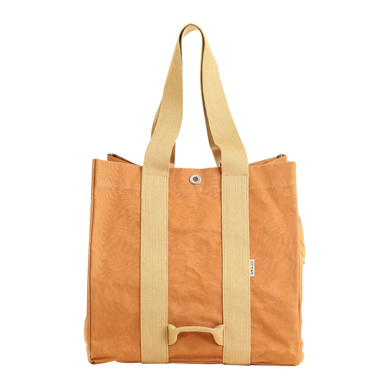 日乃本帆布 薪入れバッグ アウトドアバッグ 日本製 撥水 大容量60L (39×39×39cm) 2Lペットボトル×4本収納可