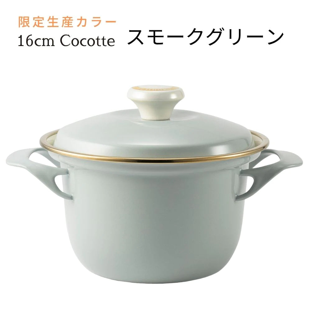 富士ホーロー EXシリーズ 16cmココット レシピ付き W260×D200×H160mm 容量2.1L ホーロー 選べる7カラー ガス火対応 IH対応 オーブン対応