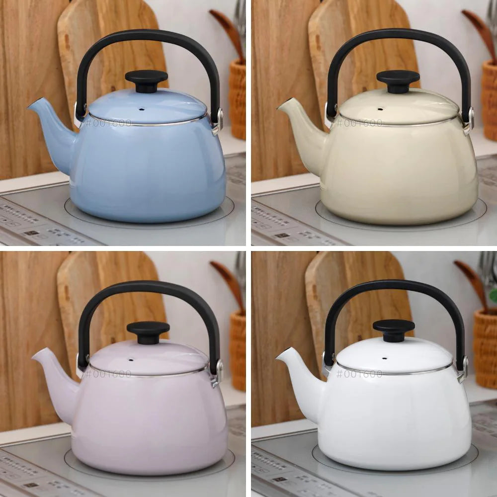 富士ホーロー コットンプラス ケトル 容量2.5L(適正容量:1.75L ) ホーロー やかん 麦茶 琺瑯ポット 選べる4カラー ガス火対応 IH対応 食洗機対応