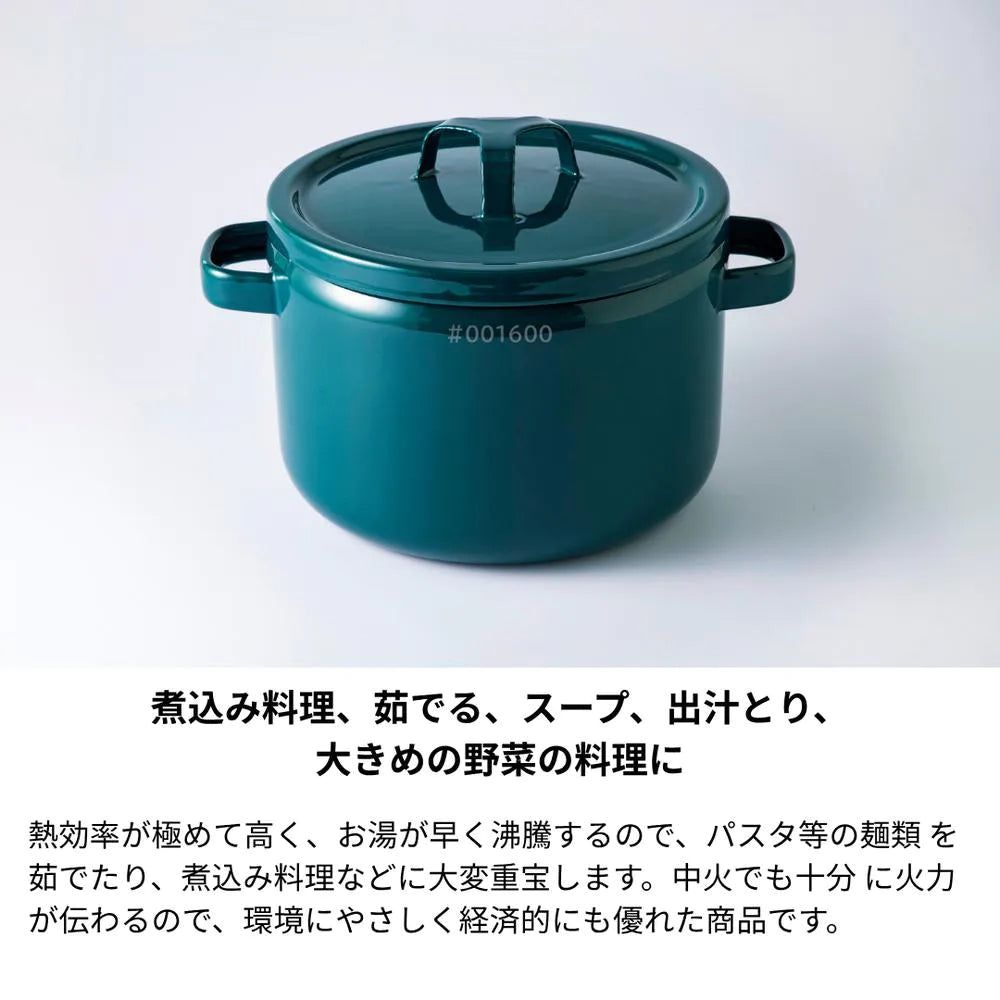 富士ホーロー 匠シリーズ キャセロール 22cm 両手鍋 深鍋 大きめ 約W29xD23.5xH18.5cm 容量5.6L 食洗機対応 ガス火対応 IH対応 鍋 琺瑯 シック