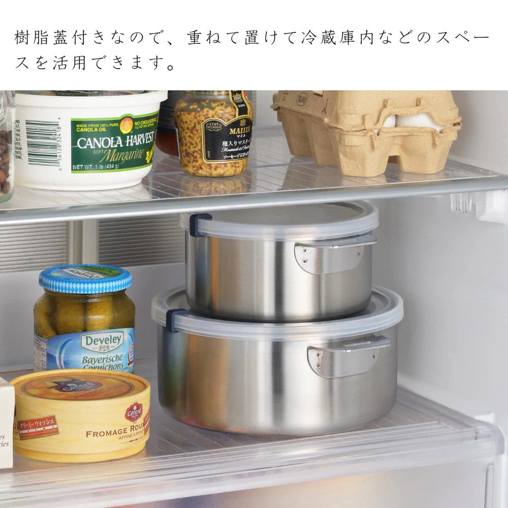 ヨシカワ 郷技 着脱式ハンドル鍋 2点セット(樹脂蓋付) 14cm 18cm 取っ手が外せる 片手鍋 蓋付き ステンレス 燕三条 IH ガス火対応 お手入れ簡単  日本製