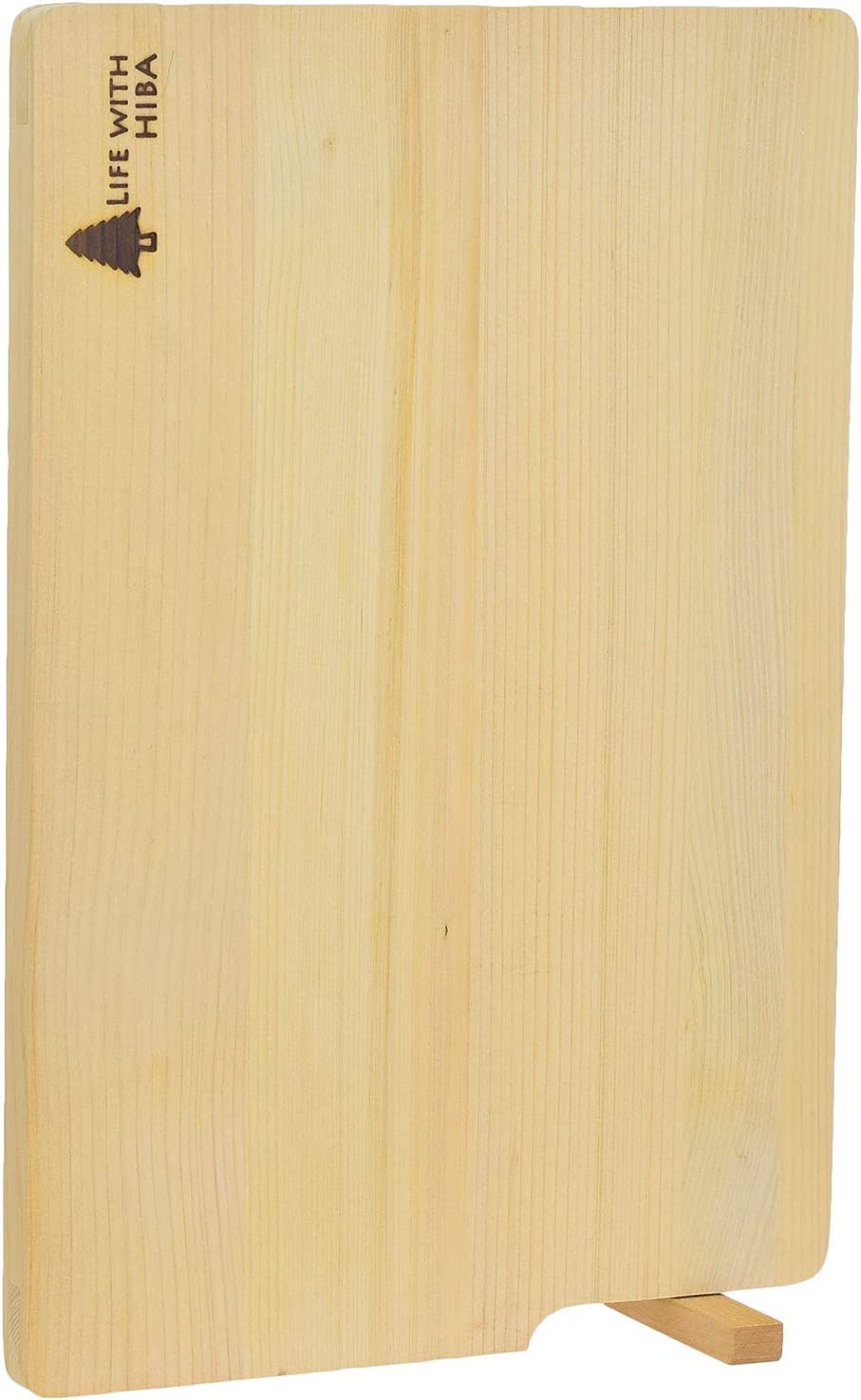 ウメザワ 木製まな板 青森ひば スタンド付き 中 32×22×1.5cm 日本製