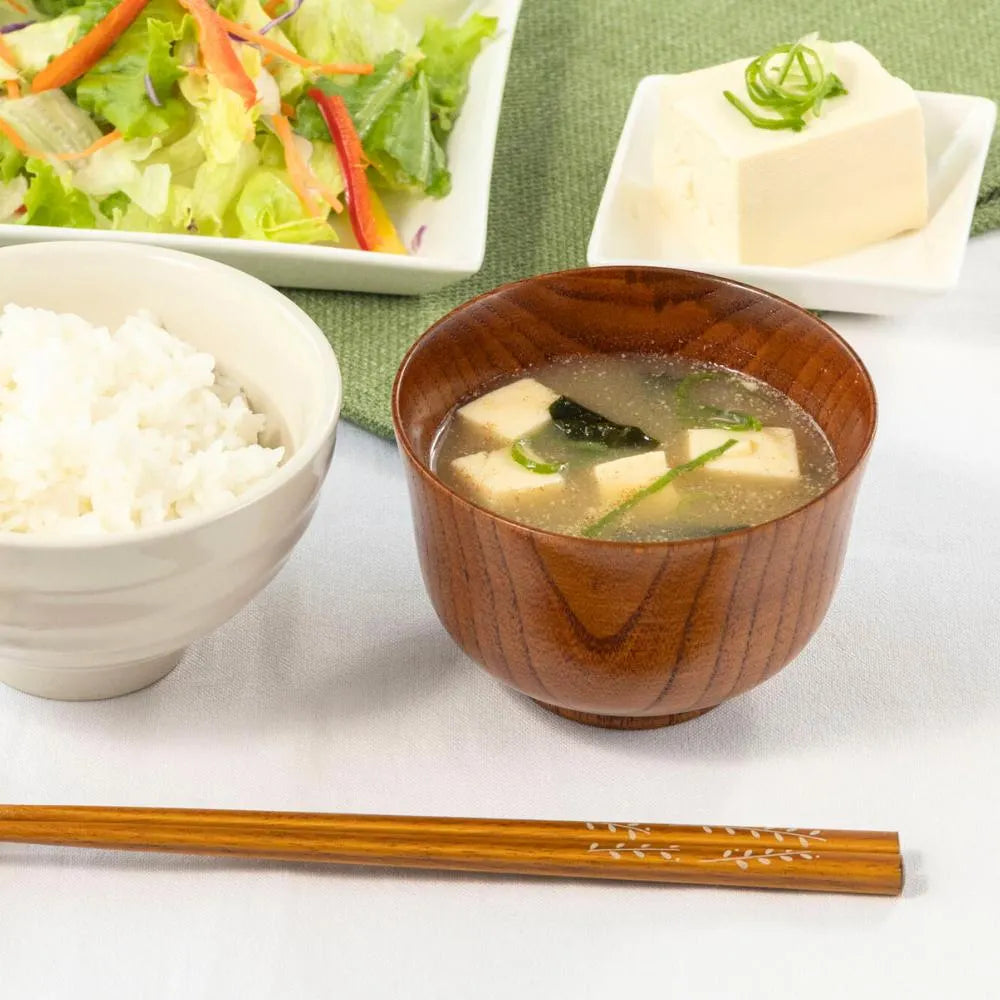 角田清兵衛商店 羽反（はぞり） 汁椀 木製 ナツメ材 ナノコート 食洗機対応 箱入 お椀 和食 ナチュラル 味噌汁 ギフト