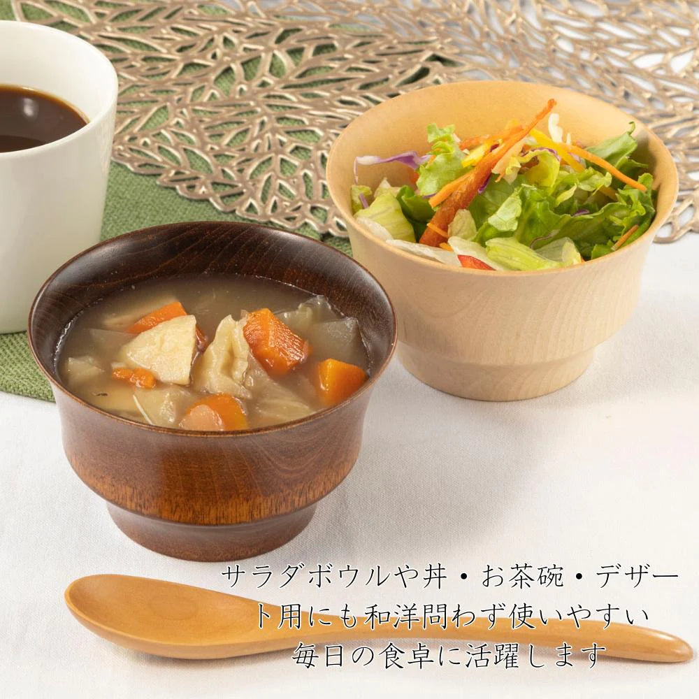 角田清兵衛商店 汁椀 B.C. 水目桜 HACHI 直径12×7㎝ 390ml ナノコート 食洗機対応 箱入 日本製