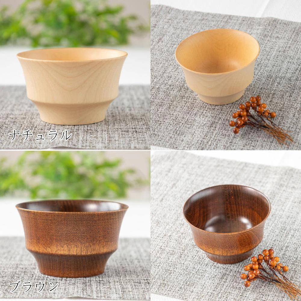 角田清兵衛商店 汁椀 B.C. 水目桜 HACHI 直径12×7㎝ 390ml ナノコート 食洗機対応 箱入 日本製