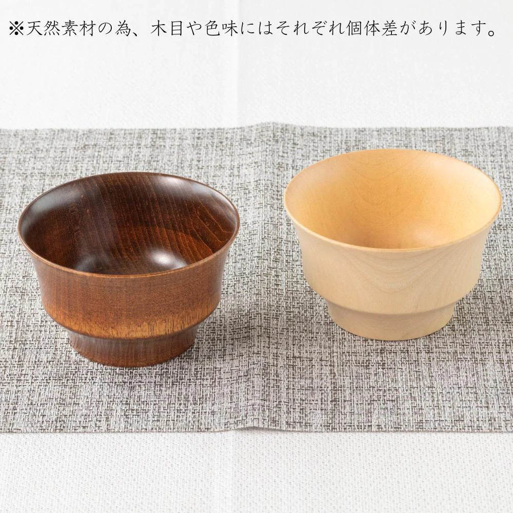 角田清兵衛商店 汁椀 B.C. 水目桜 HACHI 直径12×7㎝ 390ml ナノコート 食洗機対応 箱入 日本製