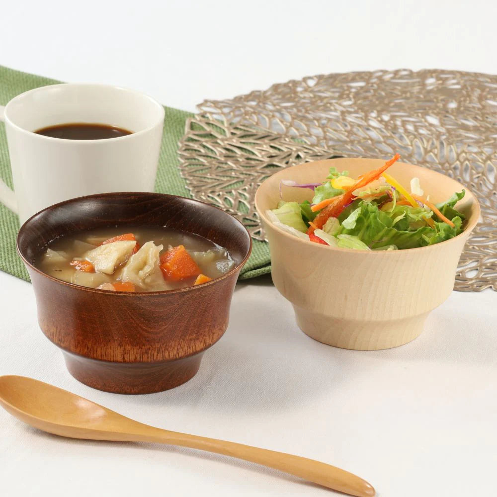 角田清兵衛商店 汁椀 B.C. 水目桜 HACHI 直径12×7㎝ 390ml ナノコート 食洗機対応 箱入 日本製