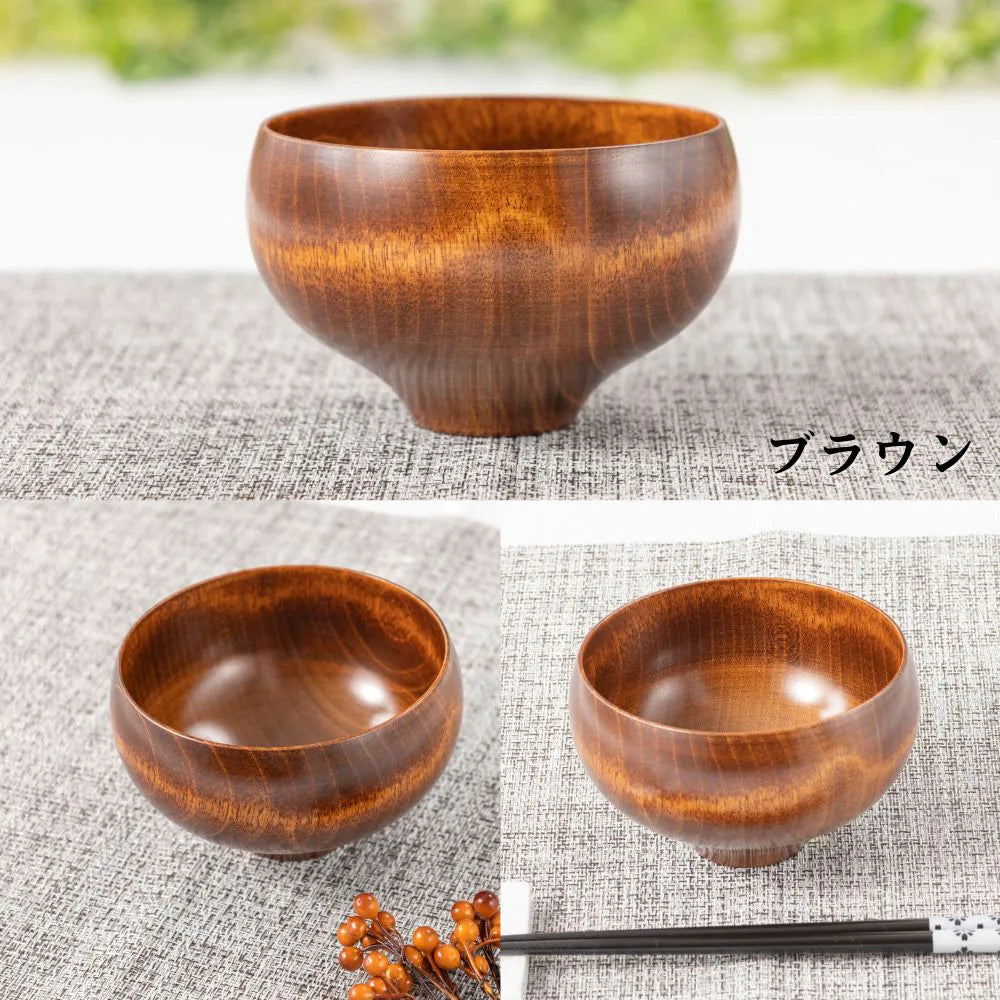 角田清兵衛商店 汁椀 B.C. 水目桜 TSUBO 直径12×7.3cm 410ml ナノコート 食洗機対応 箱入 日本製