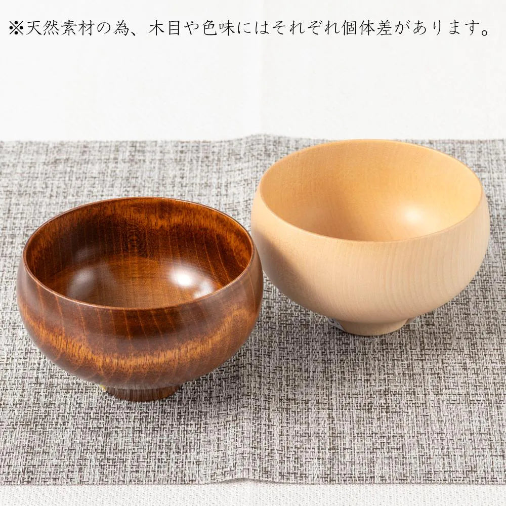 角田清兵衛商店 汁椀 B.C. 水目桜 TSUBO 直径12×7.3cm 410ml ナノコート 食洗機対応 箱入 日本製