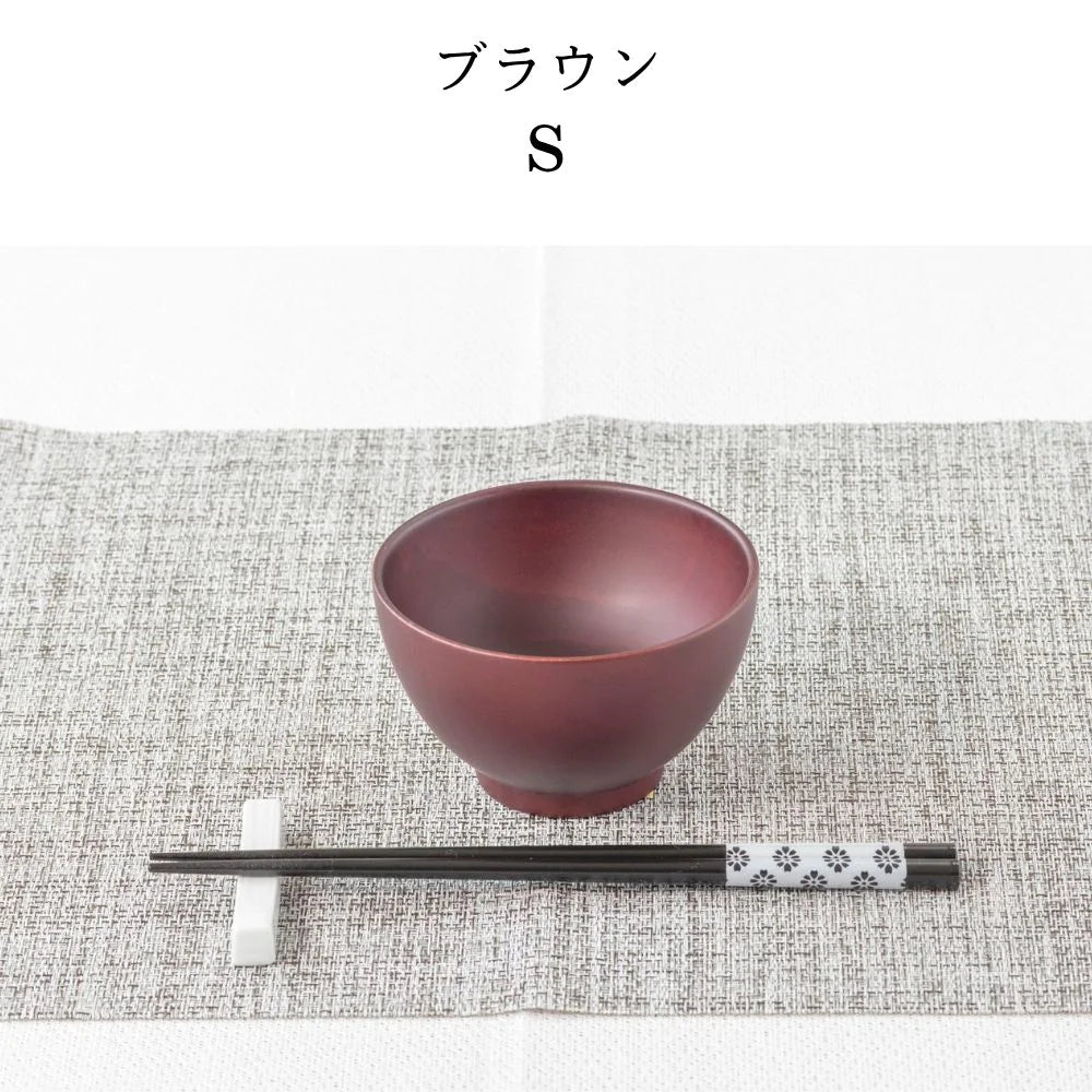 角田清兵衛商店 シフォン スープボウル 選べる２サイズ ナチュラル ブラウン ナツメ材 ナノコート 食洗機対応 箱入 お椀 デザートボウル シリアル