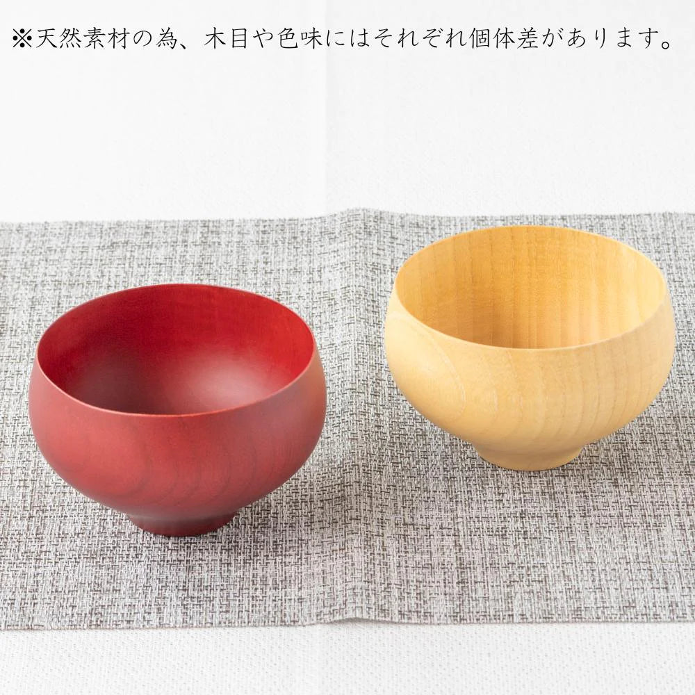 角田清兵衛商店 汁椀 B.C. TSUBO type1 直径12×7.8 cm 340ml ナツメ材 ナノコート 食洗機対応 箱入