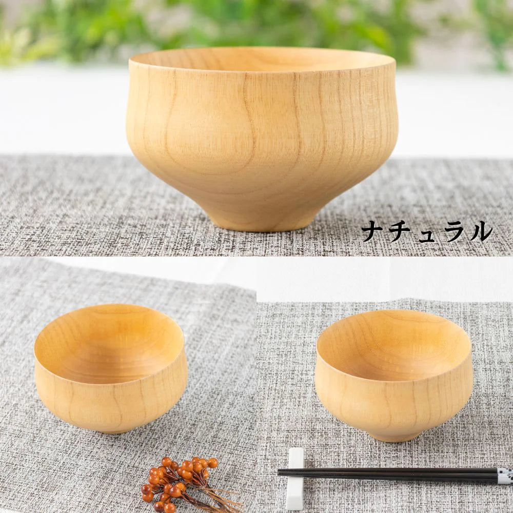 角田清兵衛商店 汁椀 B.C. KAME type2 直径12×7.5㎝ 350ml ナツメ材 ナノコート 食洗機対応 箱入