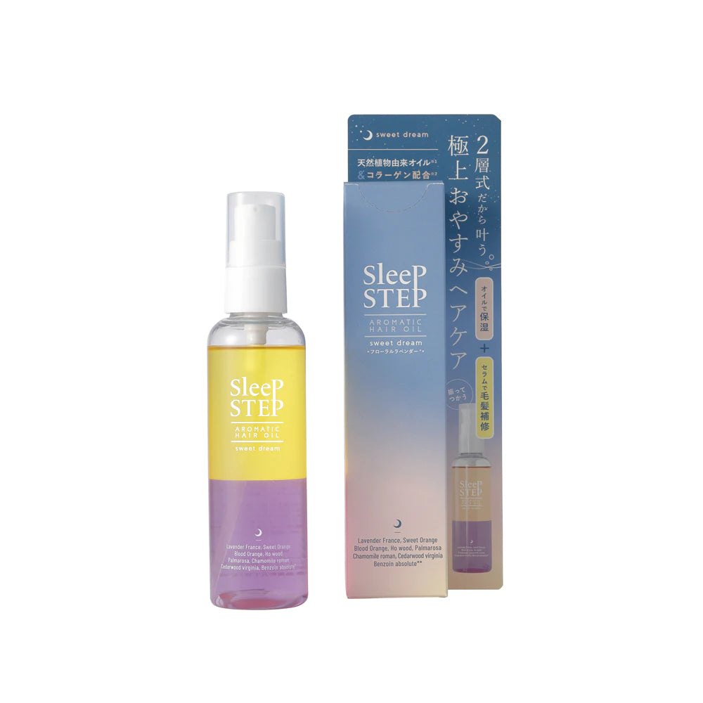 SLEEP STEP アロマティックヘアオイル 100mL ドライヤー前に 保湿＆補修 無添加 日本製