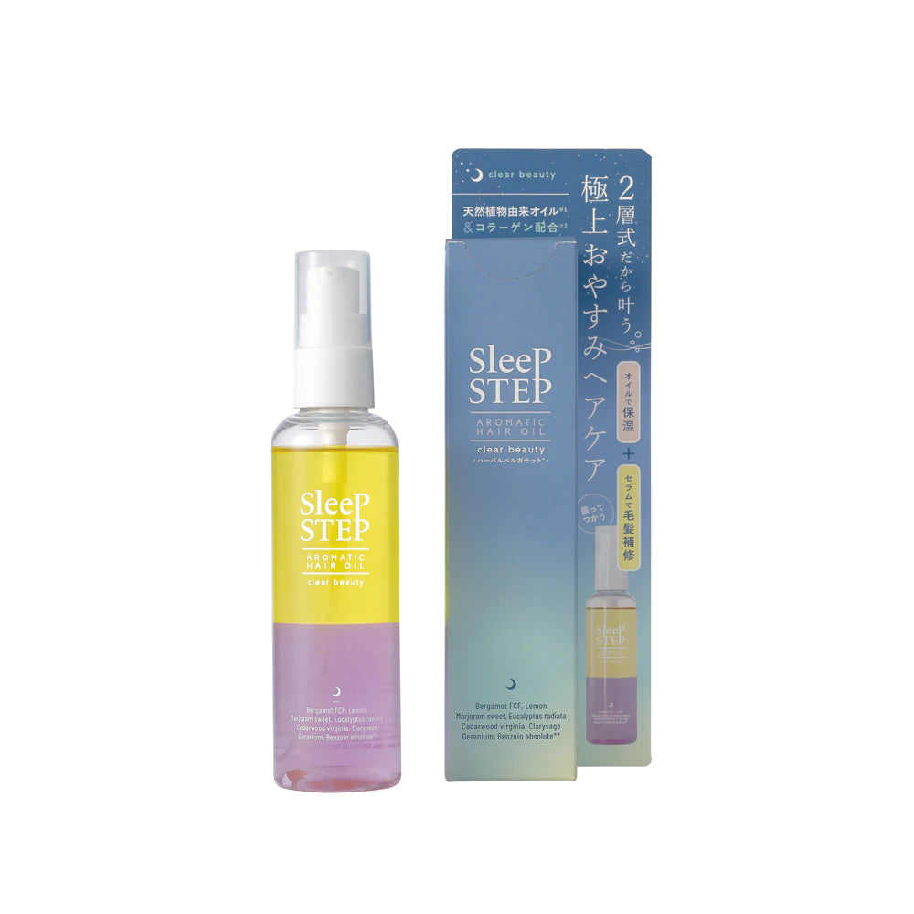 SLEEP STEP アロマティックヘアオイル 100mL ドライヤー前に 保湿＆補修 無添加 日本製