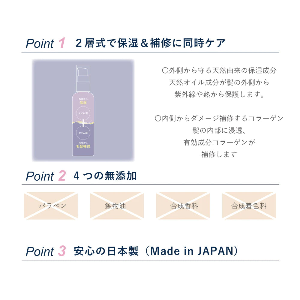 SLEEP STEP アロマティックヘアオイル 100mL ドライヤー前に 保湿＆補修 無添加 日本製