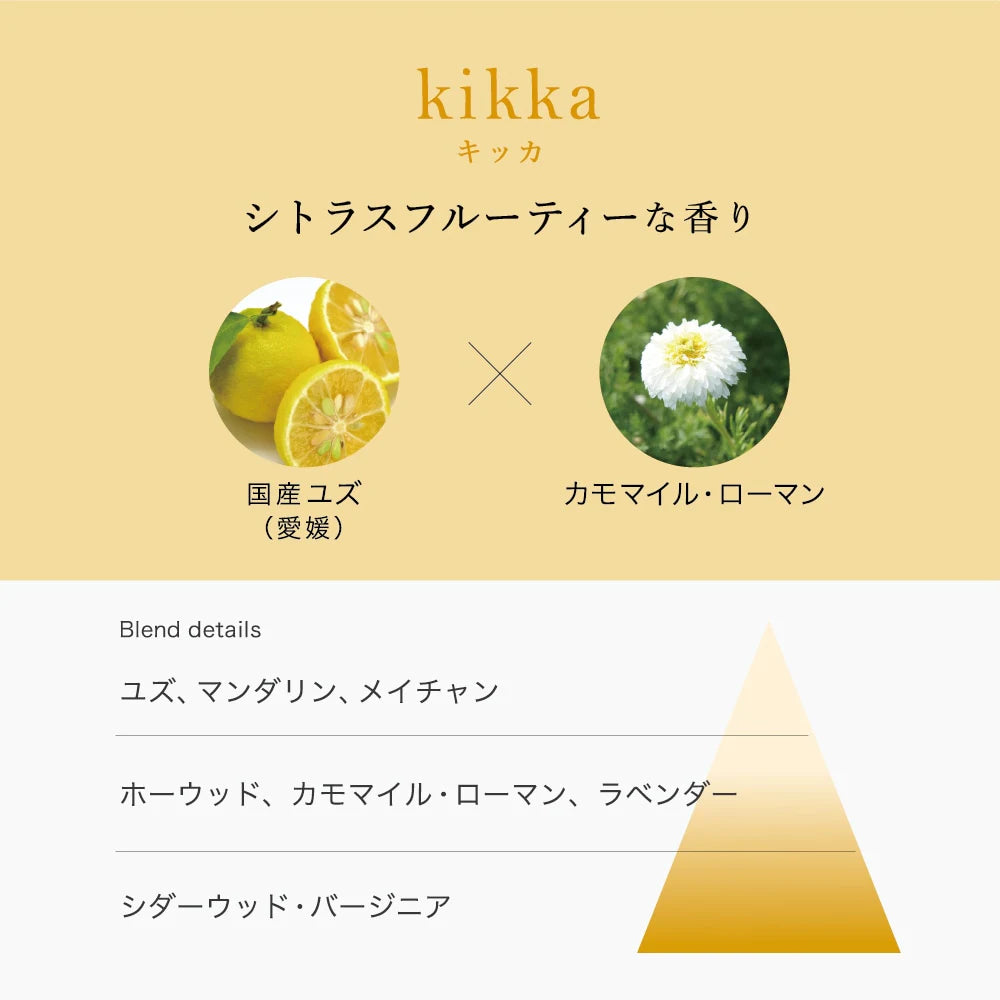 フレーバーライフ hana to mi ロールオンアロマ kikka キッカ 9ｍL 天然精油  和精油×洋精油 日本製