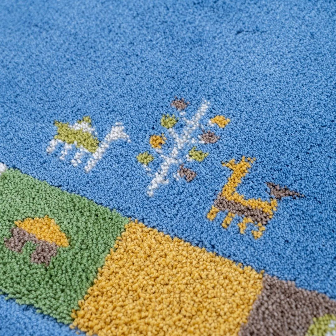 オカ コーナー吸着 玄関マット シエラ 洗える 滑り止め ギャベ柄 おしゃれ 風水 抗菌 防臭 ロボット掃除機 日本製