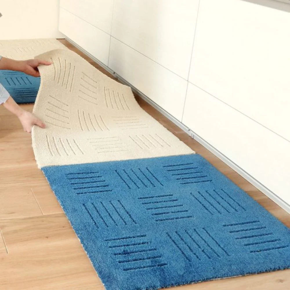 【1枚】オカ ピタプラスブリック キッチンマット 45×60 玄関マット ラグ ジョイントマット 大判  洗える 滑り止め 廊下敷き 床暖房対応 日本製