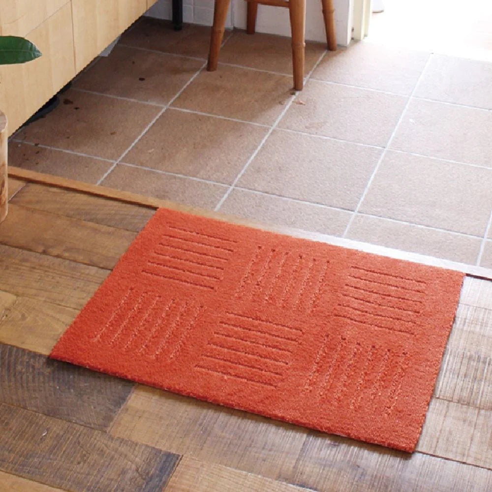 【1枚】オカ ピタプラスブリック キッチンマット 45×60 玄関マット ラグ ジョイントマット 大判  洗える 滑り止め 廊下敷き 床暖房対応 日本製