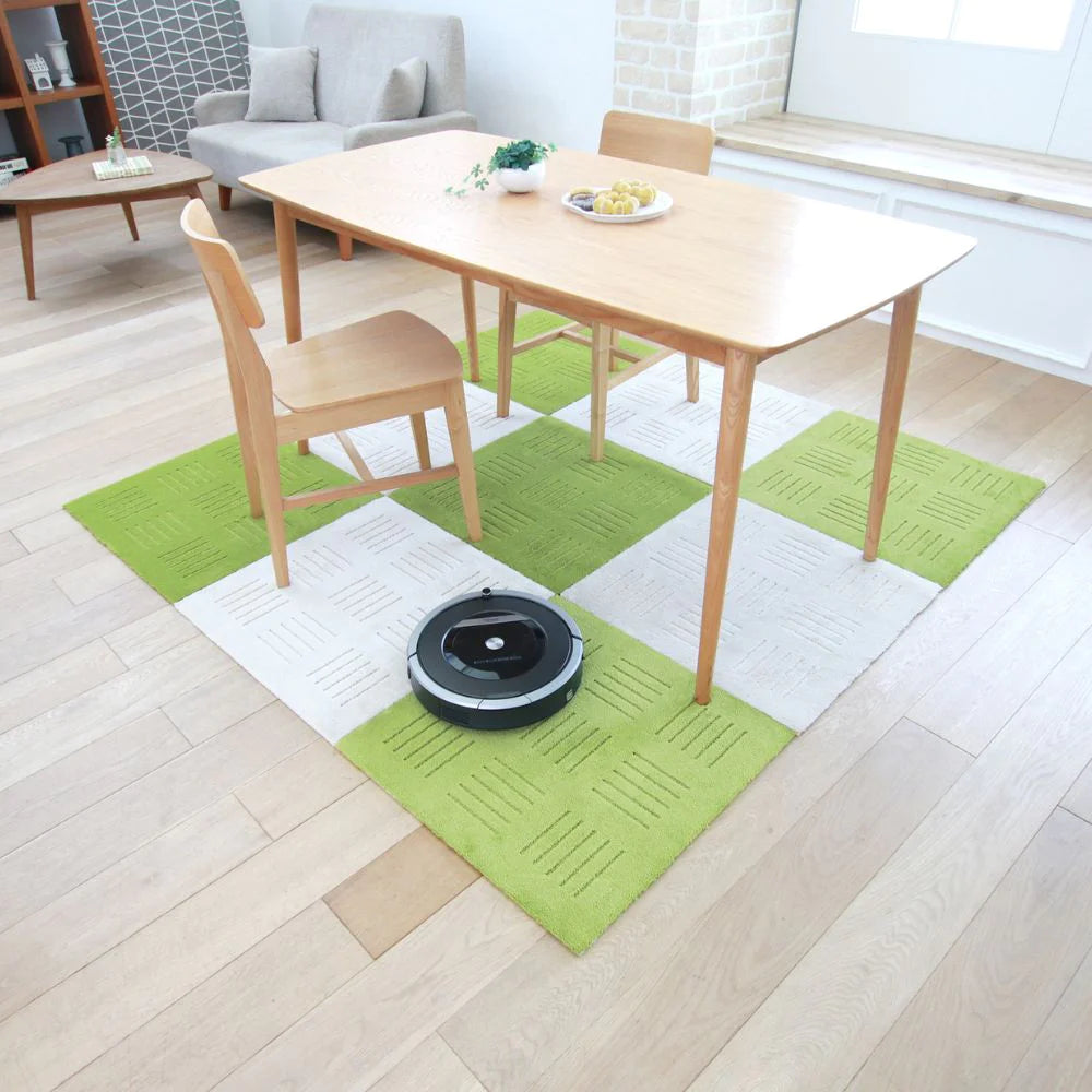 オカ ピタプラスブリック キッチンマット 60×60 玄関マット ラグ  ジョイントマット 大判 正方形 洗える 滑り止め 廊下敷き 床暖房対応 日本製