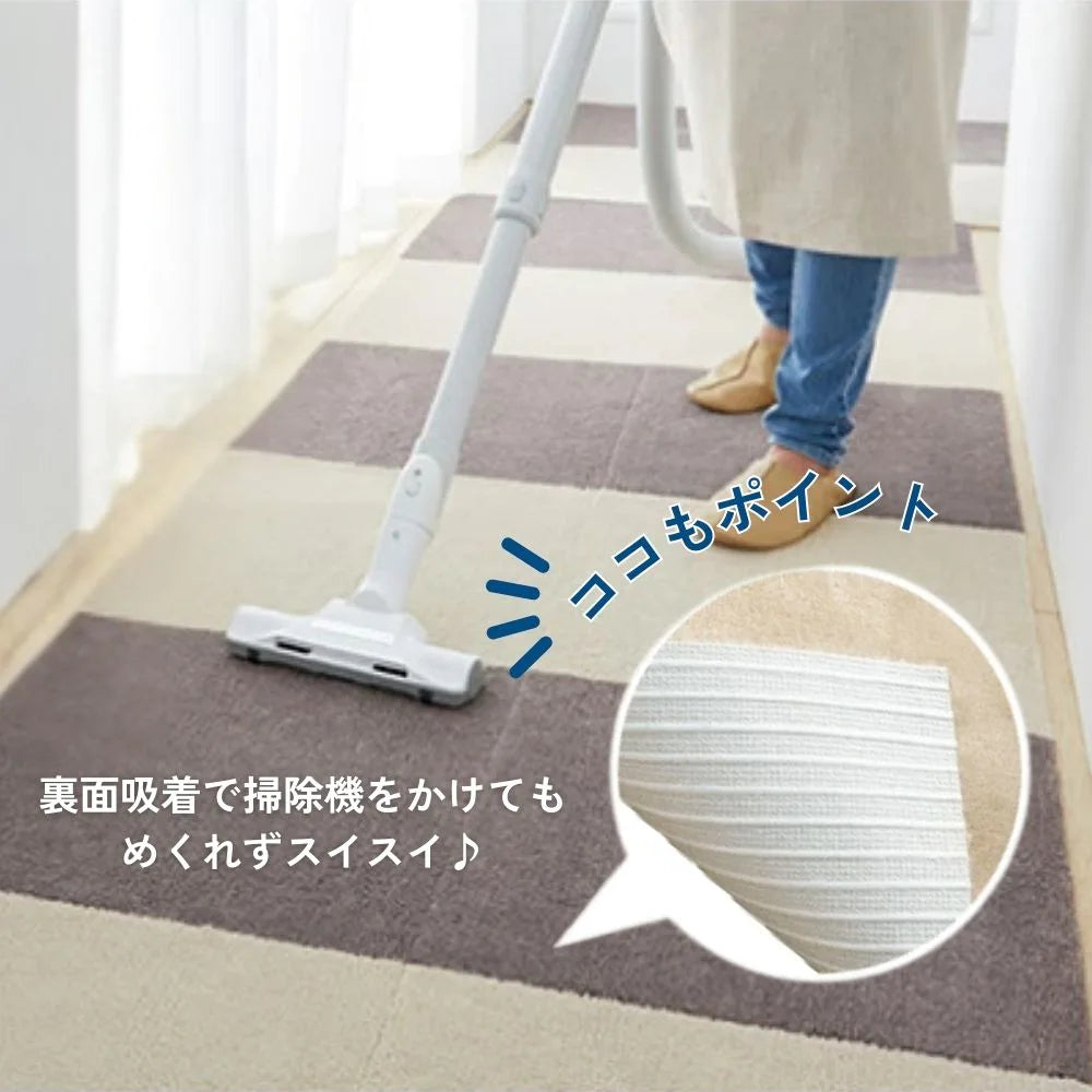 【お得な2枚セット】オカ ピタぺトモ 45×45 ペット ラグ  ジョイントマット 吸着マット 正方形 洗える ズレない 滑り止め 犬 猫 廊下敷き 玄関マット 日本製