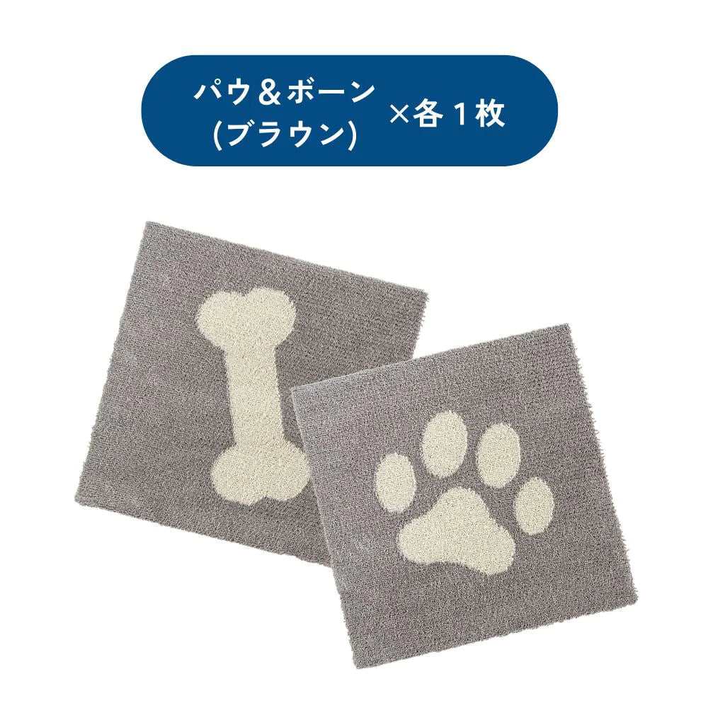 【お得な2枚セット】オカ ピタぺトモ 45×45 ペット ラグ  ジョイントマット 吸着マット 正方形 洗える ズレない 滑り止め 犬 猫 廊下敷き 玄関マット 日本製