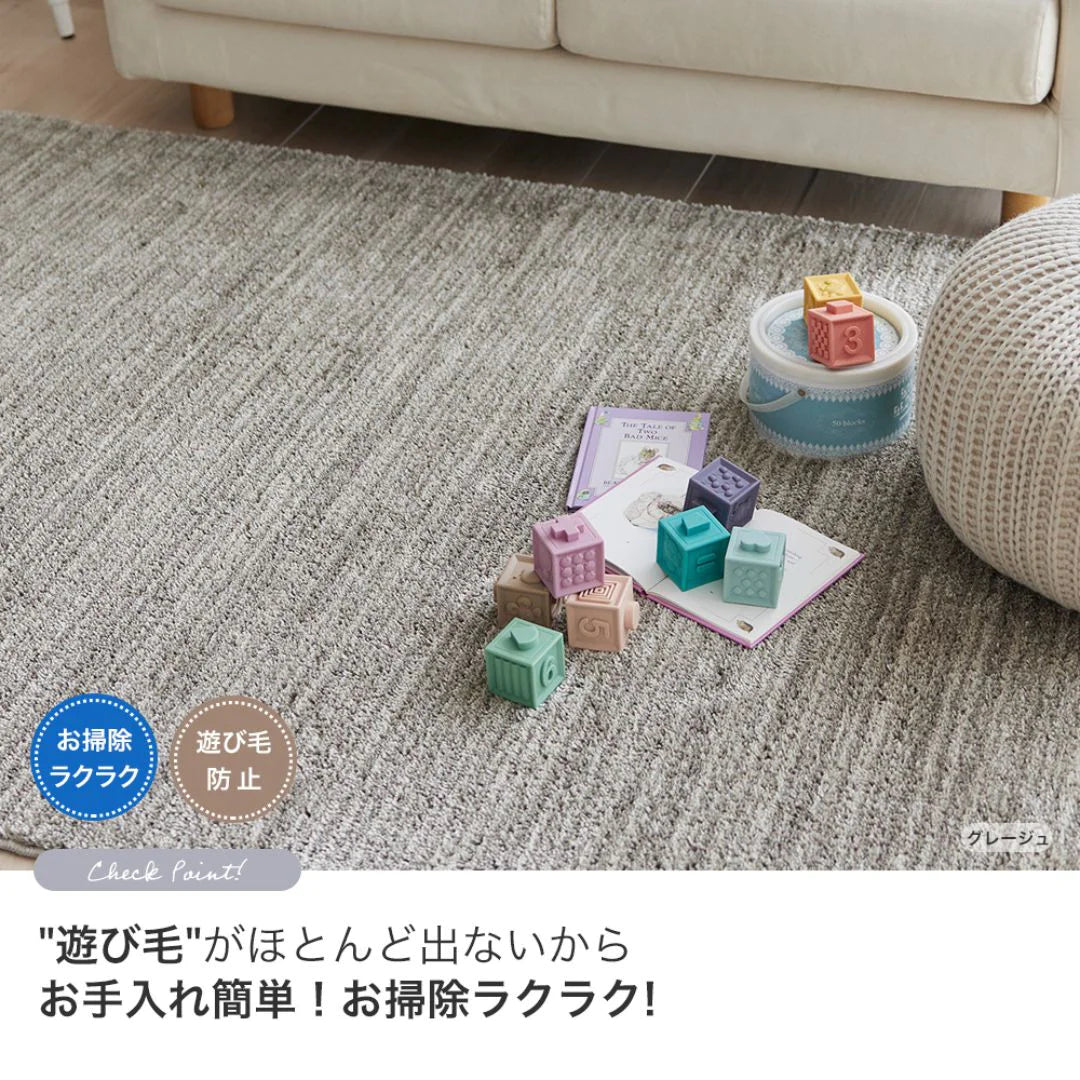 スミノエ Ecru エクリュ ラグ ポリエステル100％ 洗える オールシーズン 滑り止め 1.5畳 2畳 3畳 洗濯 防ダニ ホットカーペット・床暖房OK 日本製