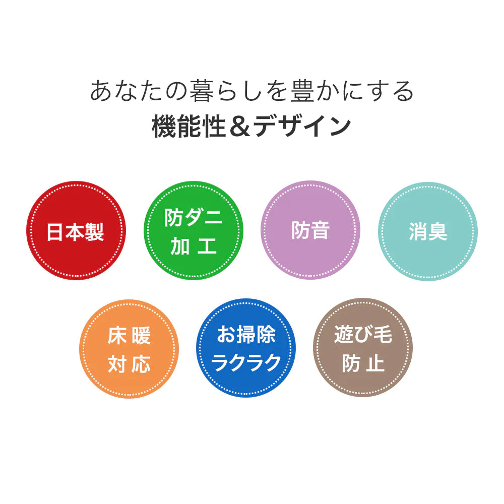 スミノエ aurora オーロラ ラグ ポリエステル100％ 防音 消臭 防ダニ ホットカーペット・床暖房OK 日本製