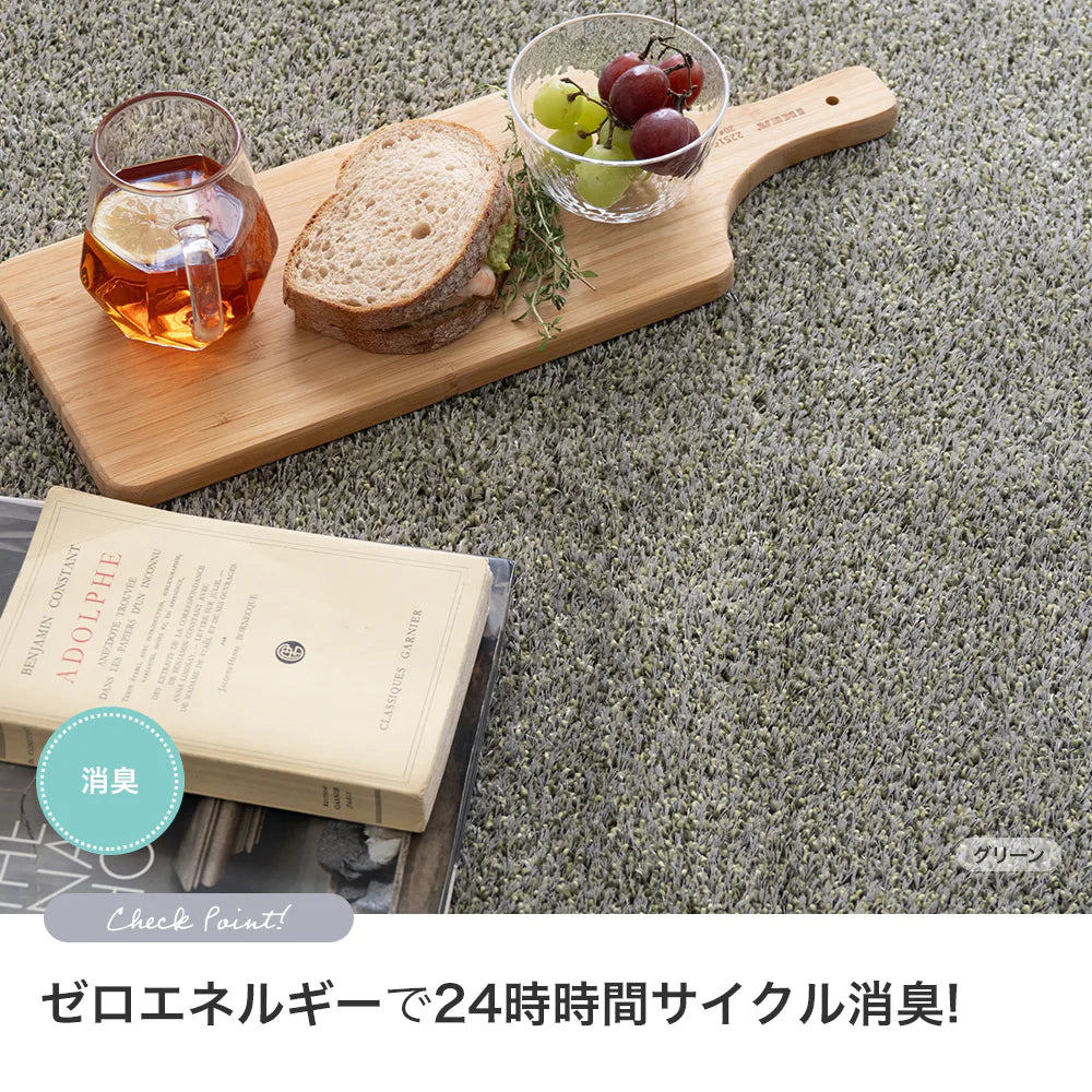 スミノエ aurora オーロラ ラグ ポリエステル100％ 防音 消臭 防ダニ ホットカーペット・床暖房OK 日本製