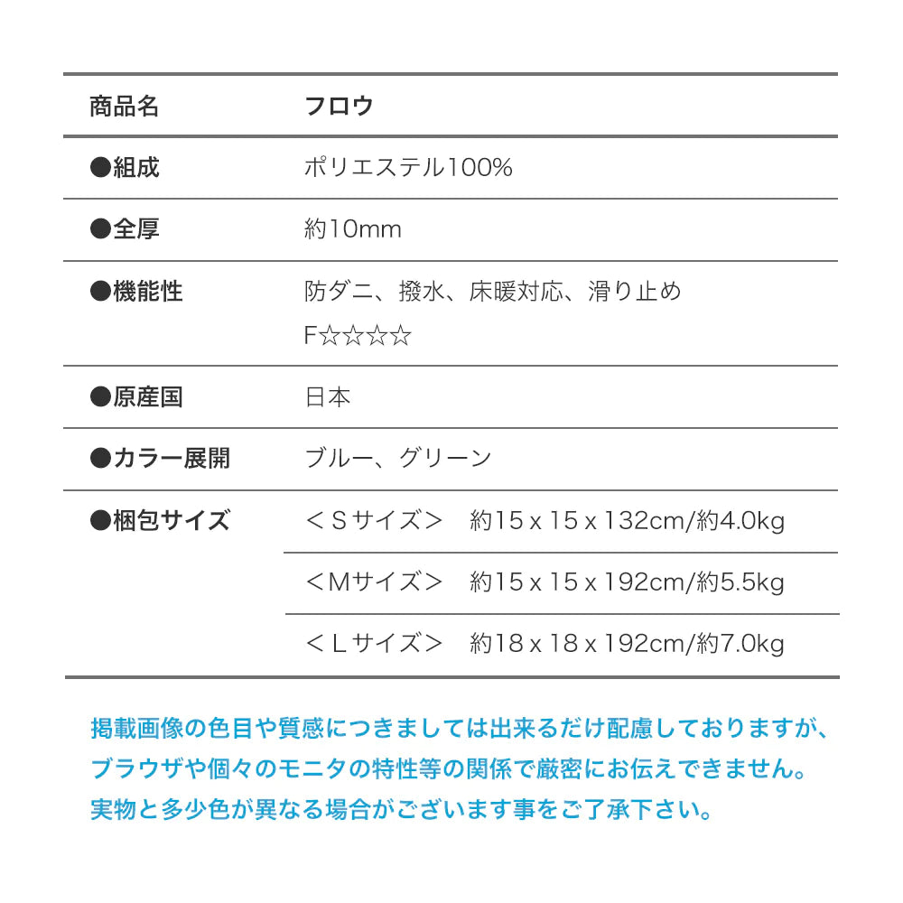 スミノエ flow フロウ ラグ ポリエステル100％ 撥水 汚れにくい オールシーズン 滑り止め 防ダニ ホットカーペット・床暖房OK 日本製