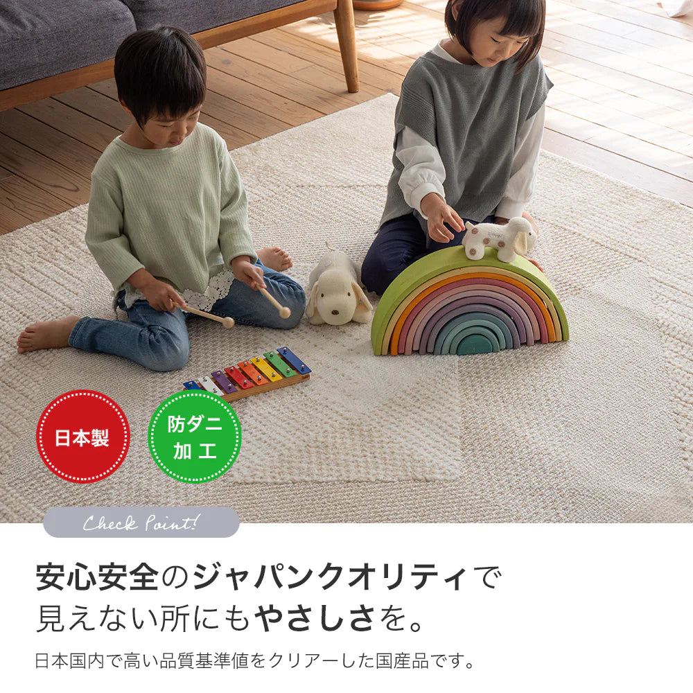 スミノエ novel ノベル ラグ ポリエステル 洗える 消臭 オールシーズン 滑り止め ホットカーペット・床暖房OK 日本製