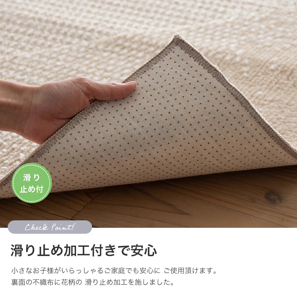 スミノエ novel ノベル ラグ ポリエステル 洗える 消臭 オールシーズン 滑り止め ホットカーペット・床暖房OK 日本製
