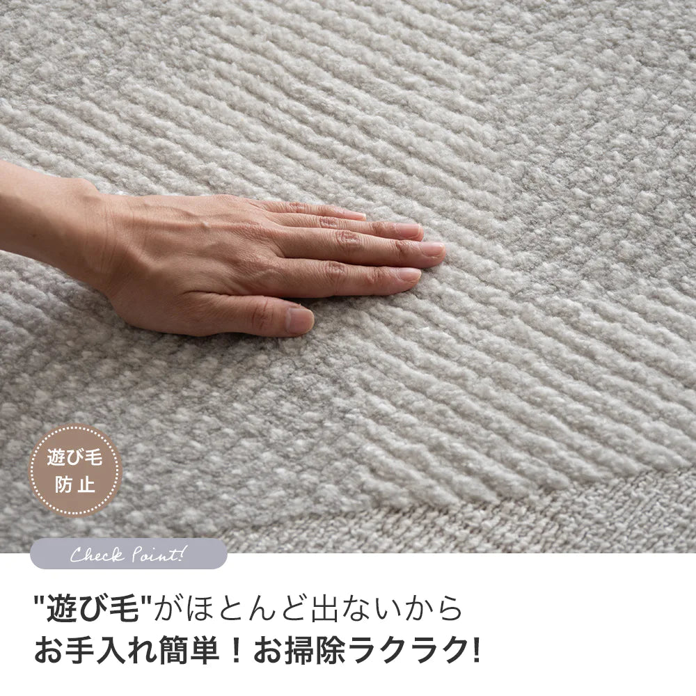 スミノエ bright ブライト ラグ ポリエステル 洗える 消臭 オールシーズン 滑り止め ホットカーペット・床暖房OK 日本製