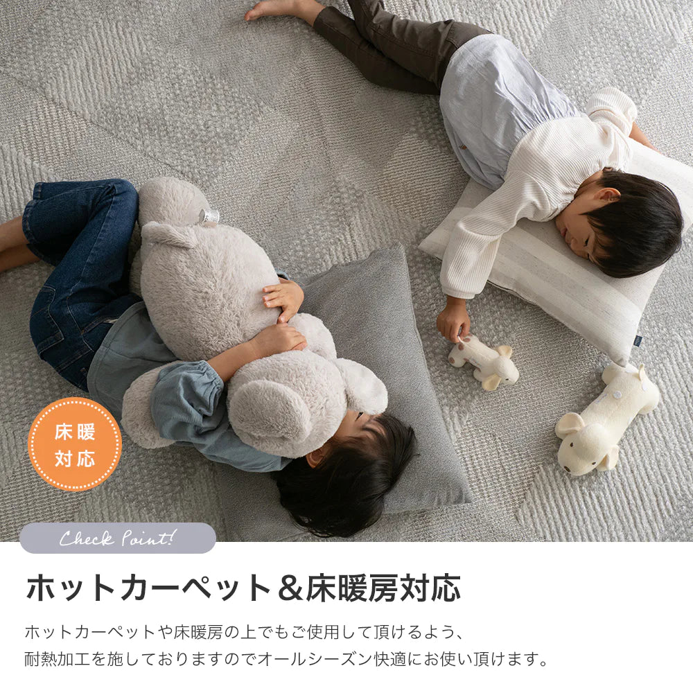 スミノエ bright ブライト ラグ ポリエステル 洗える 消臭 オールシーズン 滑り止め ホットカーペット・床暖房OK 日本製