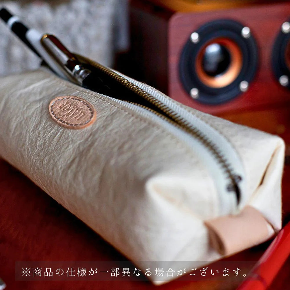 HALOP ハロップ 和紙と播州織のペンケース pencase 22本 ボールペン 筆箱 杉原紙 大人 学生 シンプル おしゃれ 手作り 日本製