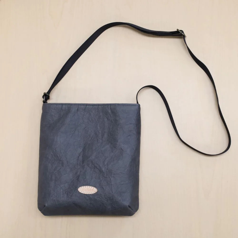 HALOP ハロップ 和紙と播州織のポシェット カバン 軽い メンズ レディース ミニショルダー 斜めがけ 杉原紙 おしゃれ 手作り 日本製